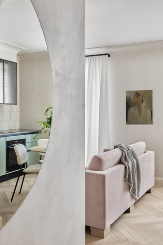 Квартира 45 м&sup2; с элементами классики в Перми